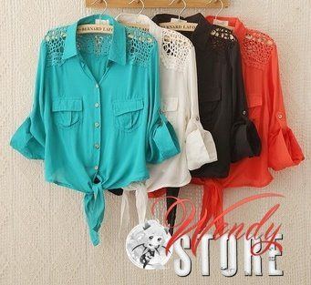 Camisa com renda 2
