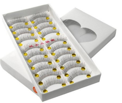 Kit com 20 pares de cílios postiço
