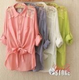 Camisa com renda
