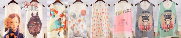 Blusinha várias estampas