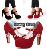 Scarpin veludo