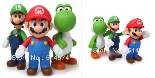 Kit Mário Luigi e Yoshi